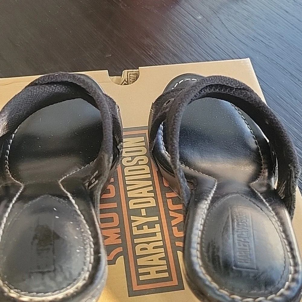 Harley-Davidson Ashley Sandals 8 Black Vintage